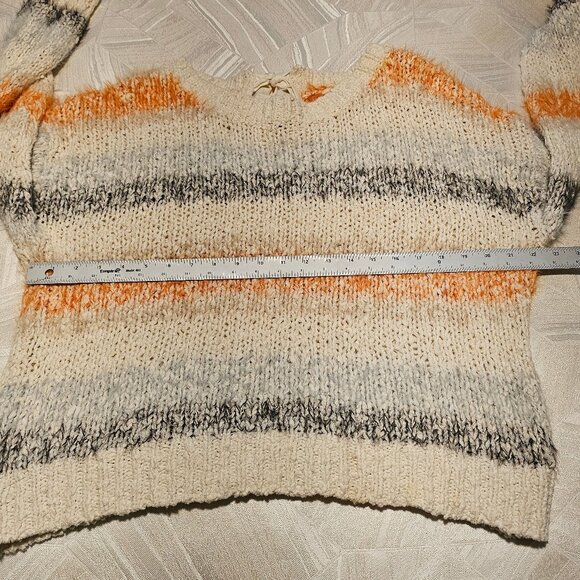 Women’s Anthropology Meadow Rue Back Tie Multicolor Kennedy Sweater, Large - Picture 6 of 12